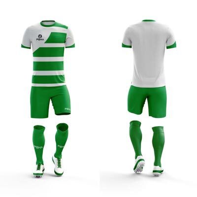Strój piłkarski PEHA Celtic biało-zielony