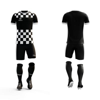 Strój piłkarski PEHA Croatia biało-czarny