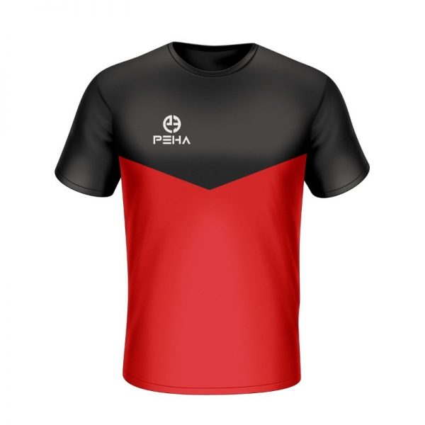 Koszulka sportowa PEHA Rico czarno-czerwona
