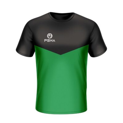 Koszulka sportowa PEHA Rico czarno-zielona