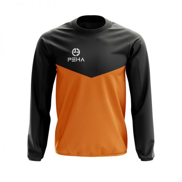 Bluza dresowa PEHA Rico czarno-pomarańczowa