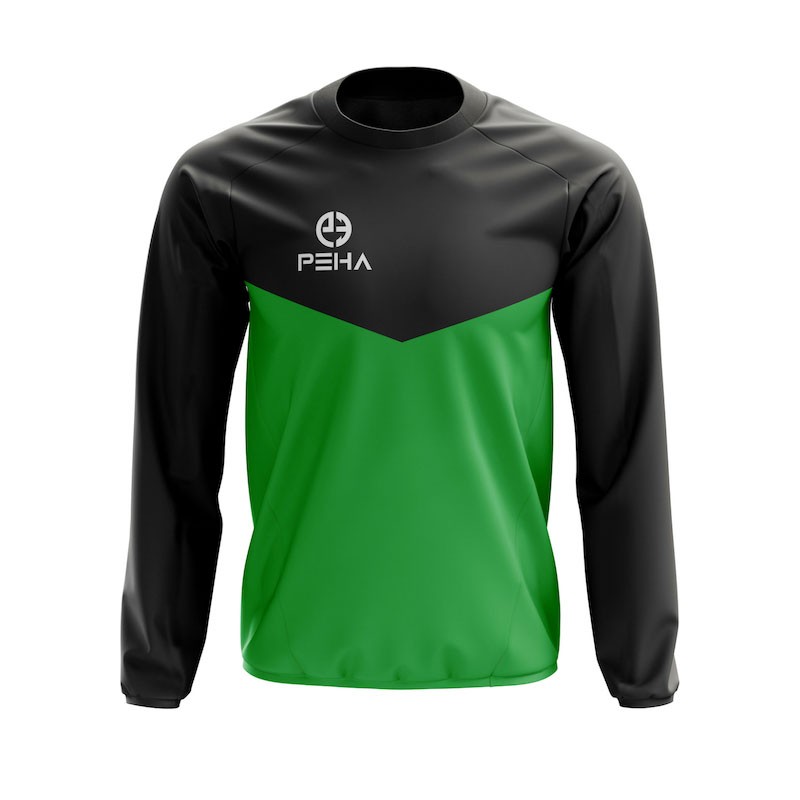 Bluza dresowa PEHA Rico czarno-zielona
