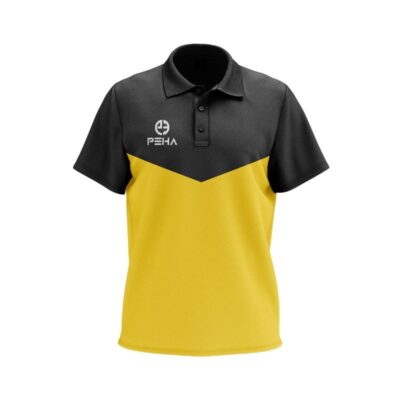 Koszulka polo PEHA Rico czarno-żółta