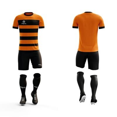 Strój piłkarski PEHA Player pomarańczowo-czarny