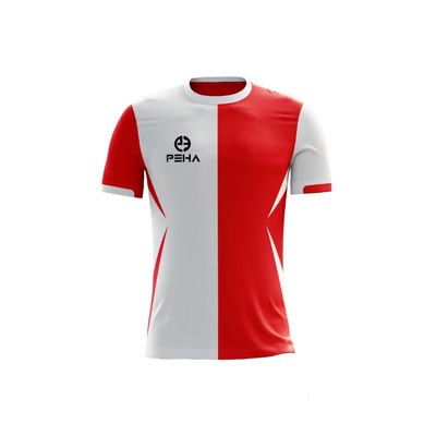 Koszulka piłkarska PEHA Derby biało-czerwona