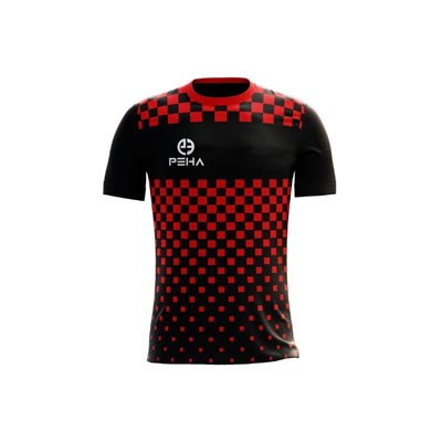 Koszulka piłkarska PEHA Dynamic czarno-czerwona