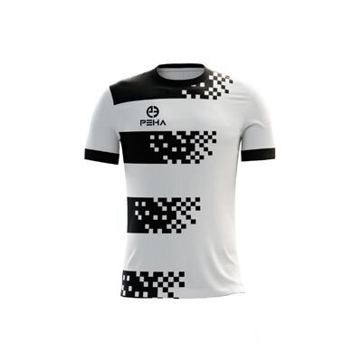 Koszulka piłkarska PEHA Evolution biało-czarna