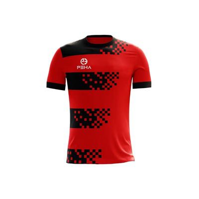 Koszulka piłkarska PEHA Evolution czerwono-czarna