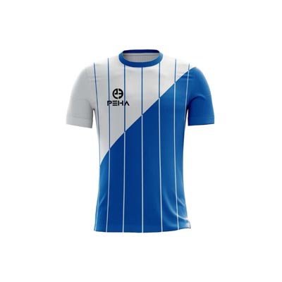 Koszulka piłkarska PEHA Laser biało-niebieska