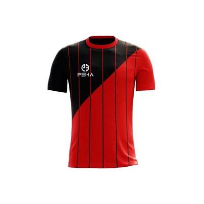 Koszulka piłkarska PEHA Laser czarno-czerwona