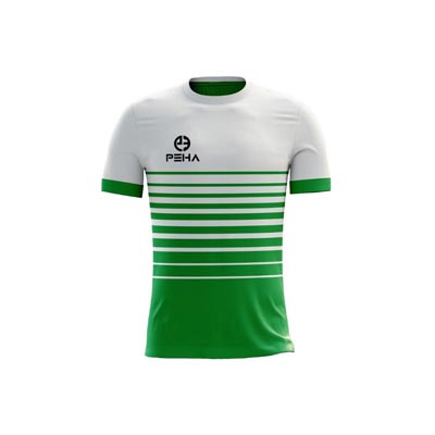 Koszulka piłkarska PEHA Master biało-zielona
