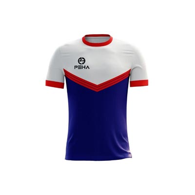 Koszulka piłkarska PEHA Mundial biało-granatowa