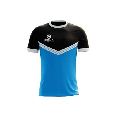 Koszulka piłkarska PEHA Mundial czarno-turkusowa