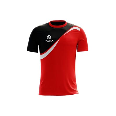 Koszulka piłkarska PEHA Rio czarno-czerwona