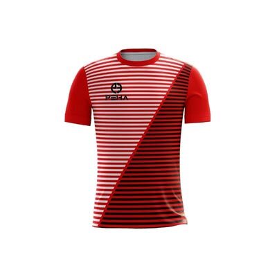 Koszulka piłkarska PEHA Rivera czerwono-biało-czarna