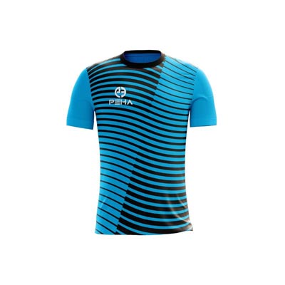 Koszulka piłkarska PEHA Santos turkusowo-czarna