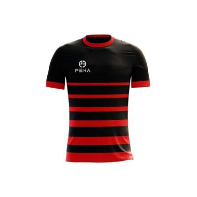 Koszulka piłkarska PEHA Striker czarno-czerwona
