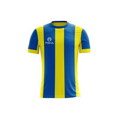 Koszulka piłkarska PEHA Striped żółto-niebieska