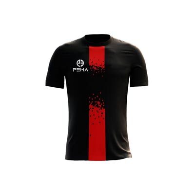 Koszulka siatkarska PEHA Magnetic czarno-czerwona