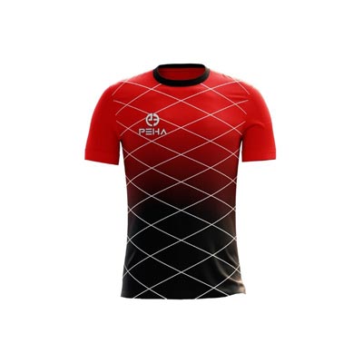 Koszulka siatkarska PEHA Net czerwono-czarna