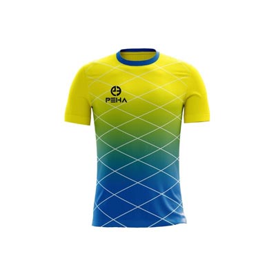 Koszulka siatkarska PEHA Net żółto-niebieska