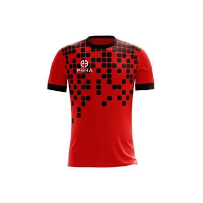 Koszulka siatkarska PEHA Pixel czerwono-czarna