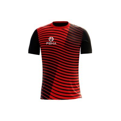 Koszulka siatkarska PEHA Santos czarno-czerwona