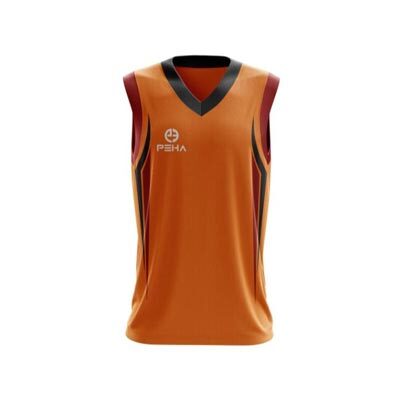 Koszulka koszykarska PEHA Atlanta pomarańczowo-czarna