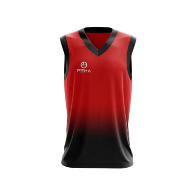 Koszulka koszykarska PEHA Boston czerwono-czarna