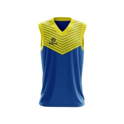 Koszulka koszykarska PEHA Kobe żółto-niebieska