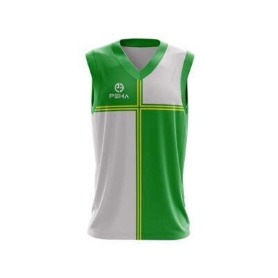 Koszulka koszykarska dla dzieci PEHA Miami zielono-biała