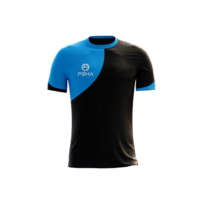 Koszulka piłkarska dla dzieci PEHA Champion turkusowo-czarna