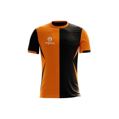 Koszulka piłkarska dla dzieci PEHA Derby pomarańczowo-czarna