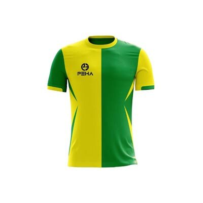 Koszulka piłkarska dla dzieci PEHA Derby żółto-zielona