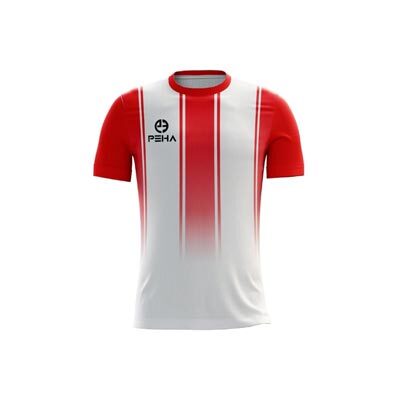 Koszulka piłkarska dla dzieci PEHA Elite biało-czerwona