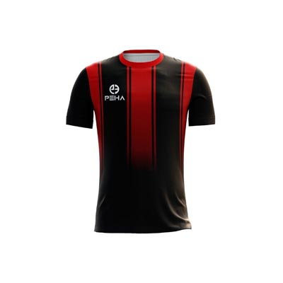 Koszulka piłkarska dla dzieci PEHA Elite czarno-czerwona