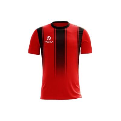 Koszulka piłkarska dla dzieci PEHA Elite czerwono-czarna