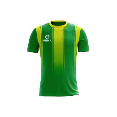 Koszulka piłkarska dla dzieci PEHA Elite zielono-żółta