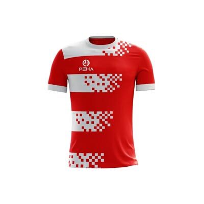 Koszulka piłkarska dla dzieci PEHA Evolution czerwono-biała