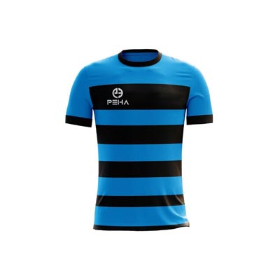Koszulka piłkarska dla dzieci PEHA Player turkusowo-czarna