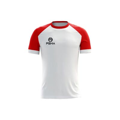 Koszulka piłkarska dla dzieci PEHA Premier biało-czerwona