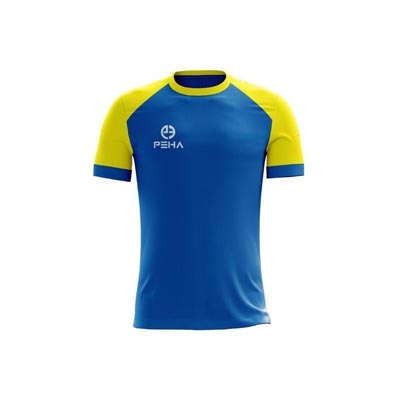Koszulka piłkarska dla dzieci PEHA Premier niebiesko-żółta