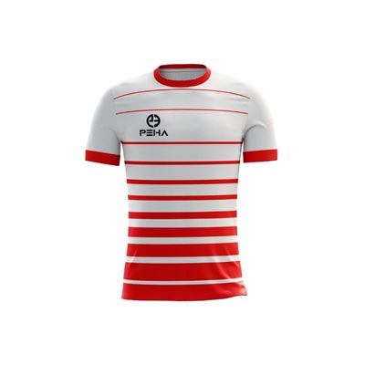 Koszulka piłkarska dla dzieci PEHA Pro biało-czerwona