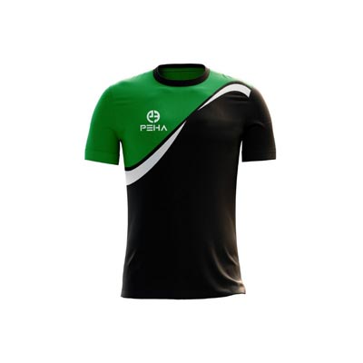 Koszulka piłkarska dla dzieci PEHA Rio zielono-czarna