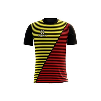 Koszulka piłkarska dla dzieci PEHA Rivera czarno-żółta