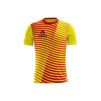 Koszulka piłkarska dla dzieci PEHA Santos żółto-czerwona