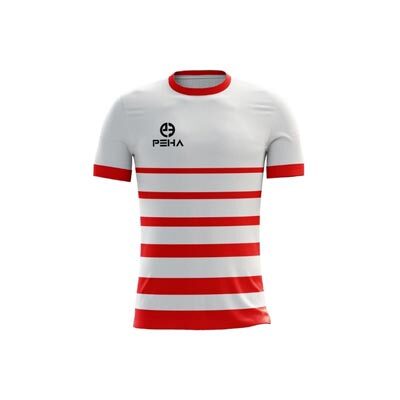 Koszulka piłkarska dla dzieci PEHA Striker biało-czerwona