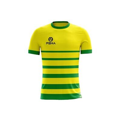 Koszulka piłkarska dla dzieci PEHA Striker żółto-zielona