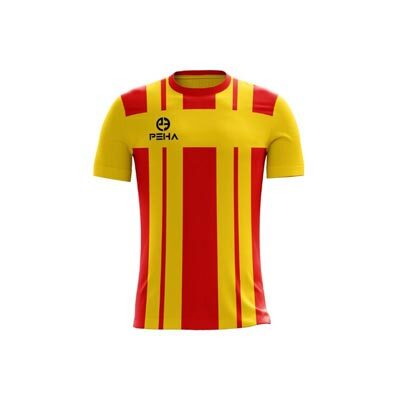 Koszulka piłkarska dla dzieci PEHA Torino żółto-czerwona