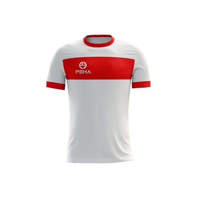 Koszulka piłkarska dla dzieci PEHA Victory biało-czerwona